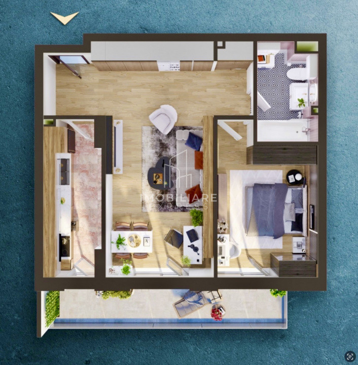 Apartament 69.26 mp Etajul 2 Bloc 2025 Parcare Subterana