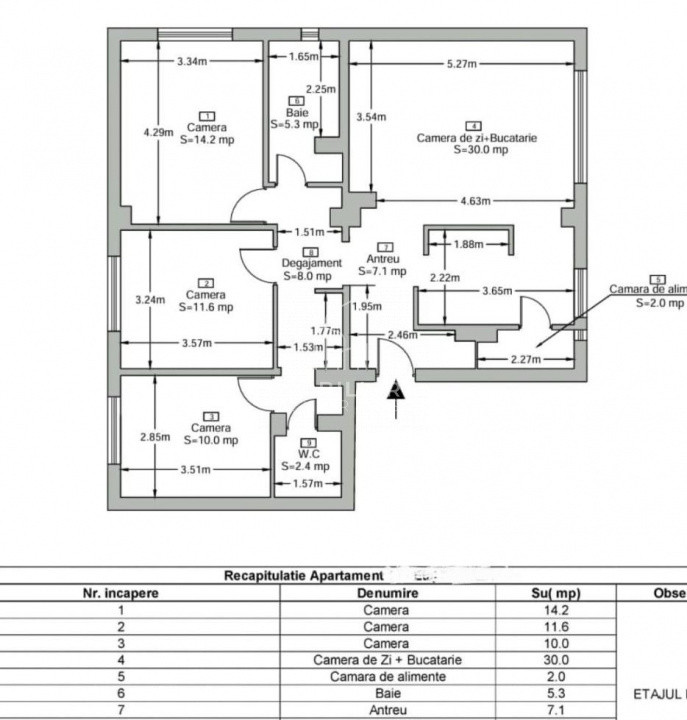 4 camere Premium 90,6 mp zona Plopilor- Mănăștur-Tasnad