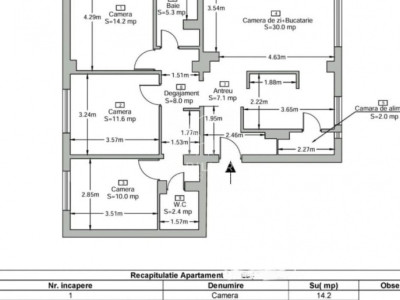 4 camere Premium 90,6 mp zona Plopilor- Mănăștur-Tasnad