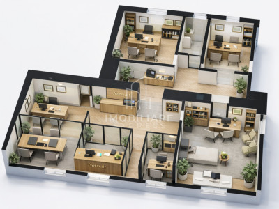 Spațiu birouri parter stradal - 120 mp, vis-a-vis Hexagon Someșului