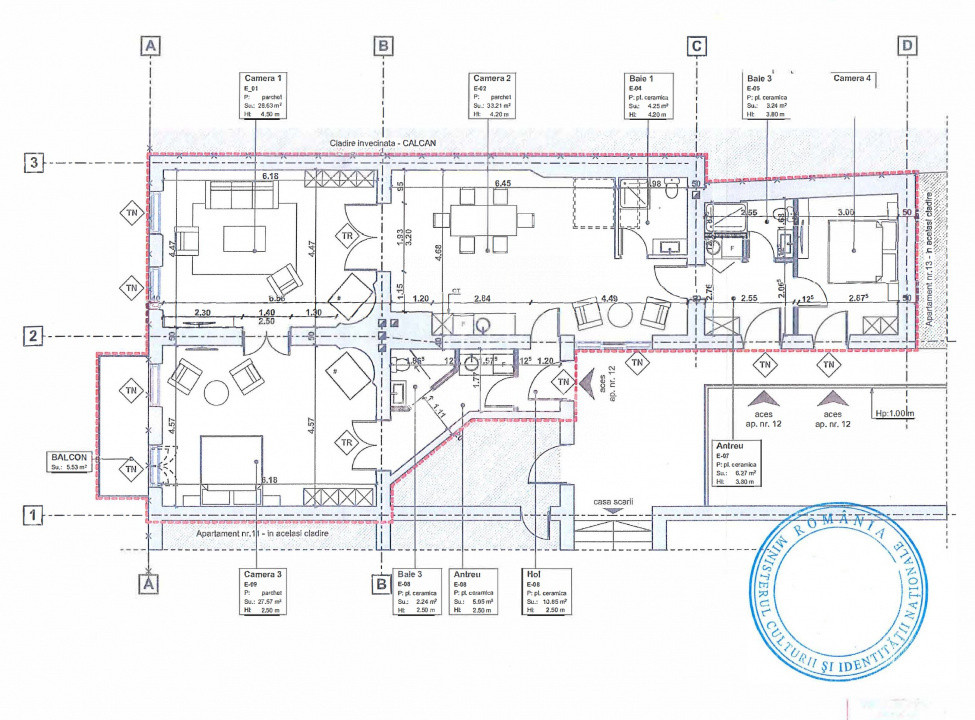 Apartament monument istoric – Casa Mică Bánffy