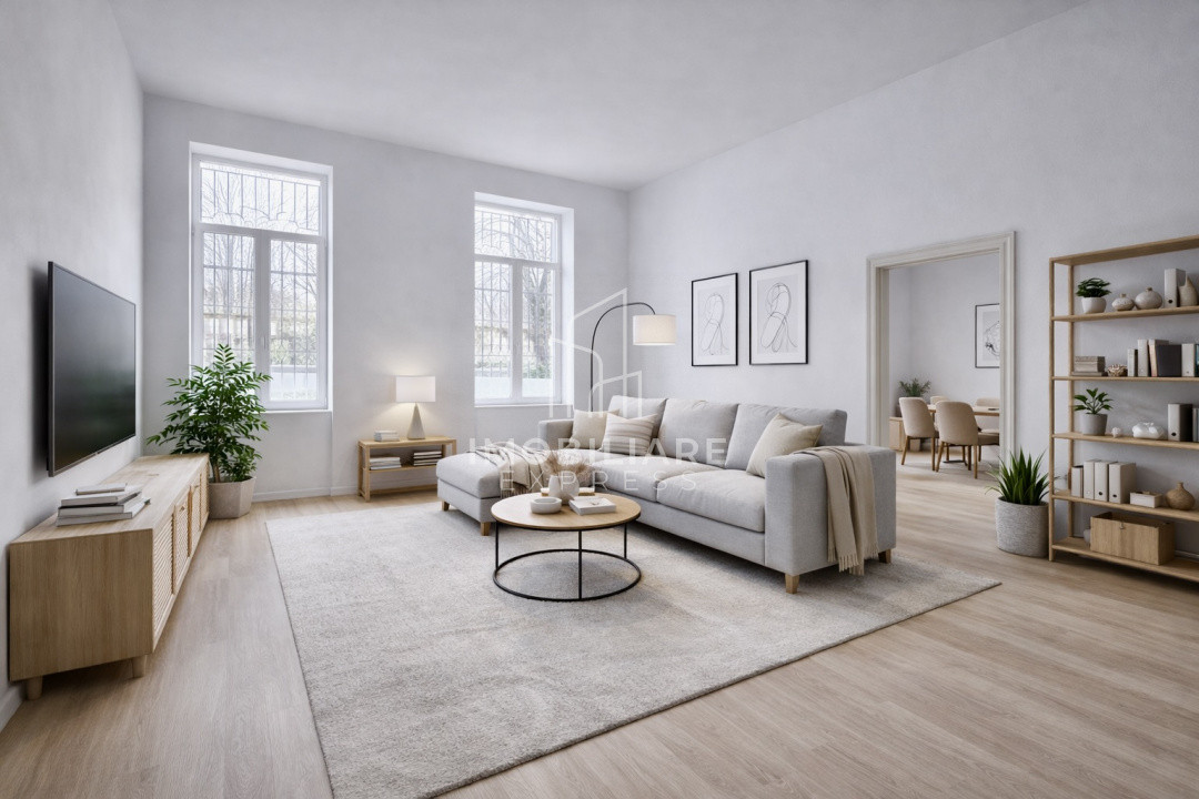 3 dormitoare, Living 32 mp Semifinisat Avansat – 120 mp, H 3,90.