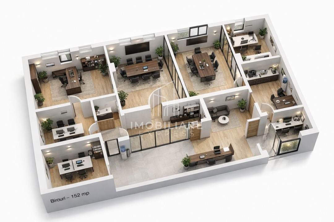 Nou ! Spațiu birouri 152 mp in Centru cu Vizibilitate și  Parcari 