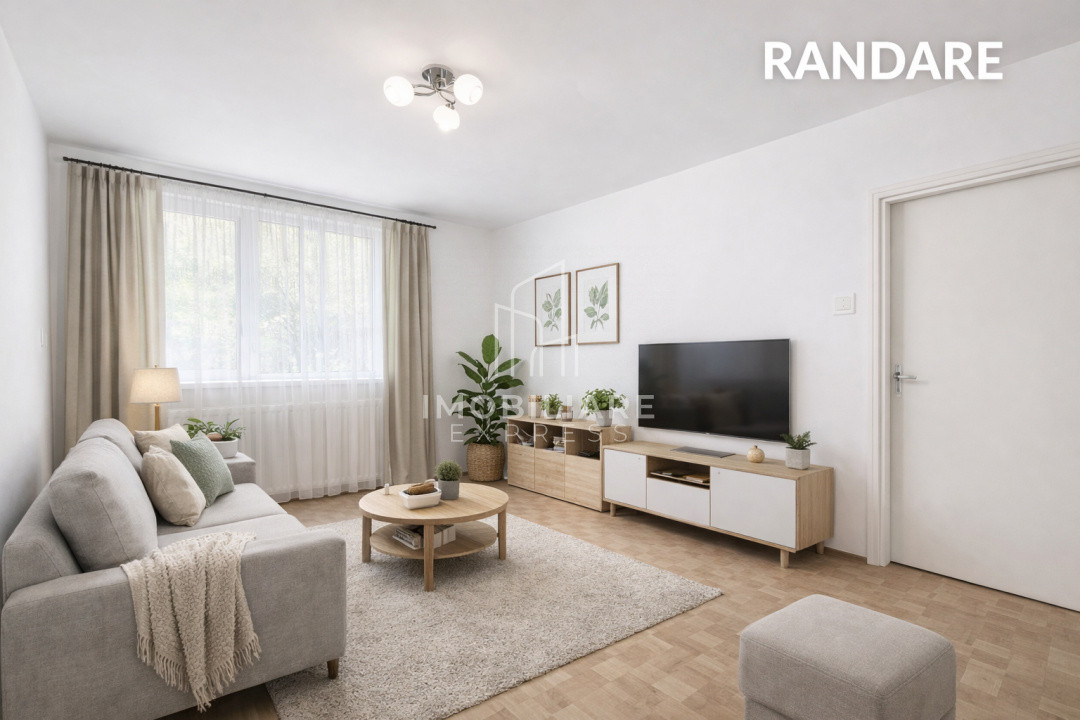 Apartament liber cu 2 camere , Semicentral 