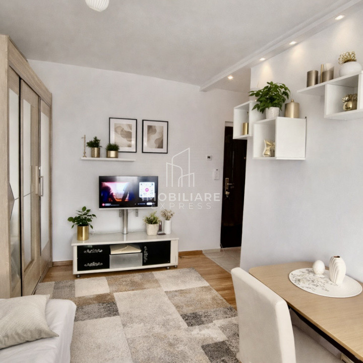  Garsonieră libera, mobilată și utilată FSEGA – VIDEO