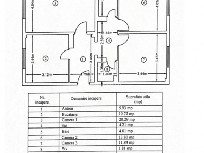 Apartament 3 decomandate Semicentral Marasti 