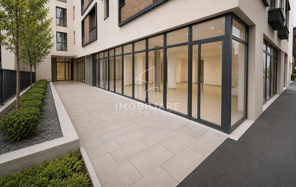 Spațiu comercial premium | 124 mp | Imobil nou | Zonă centrală