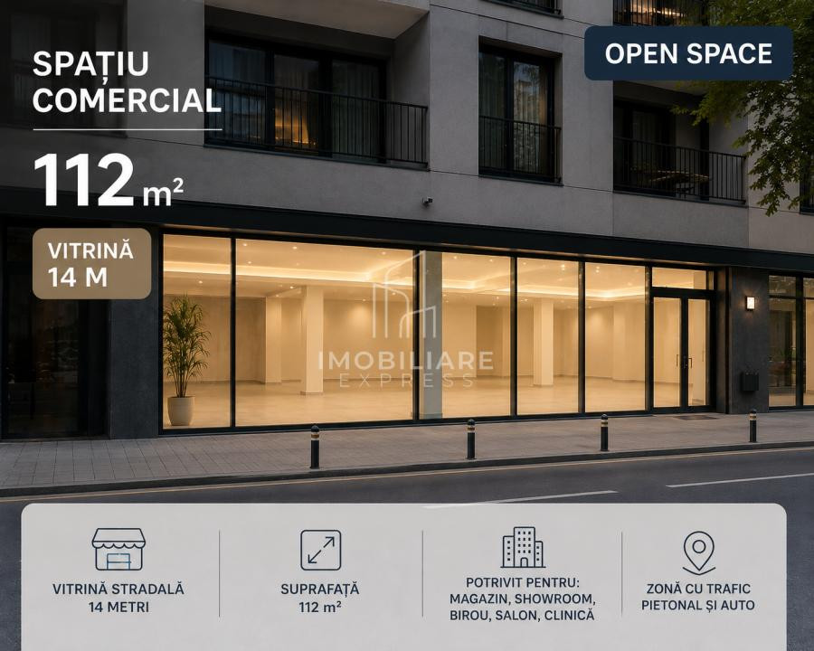 Oportunitate! Spațiu comercial cu vitrină generoasă