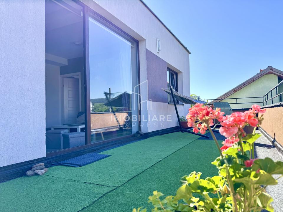 Apartament 2 camere, terasă panoramică, parcare Bună Ziua / Fagului