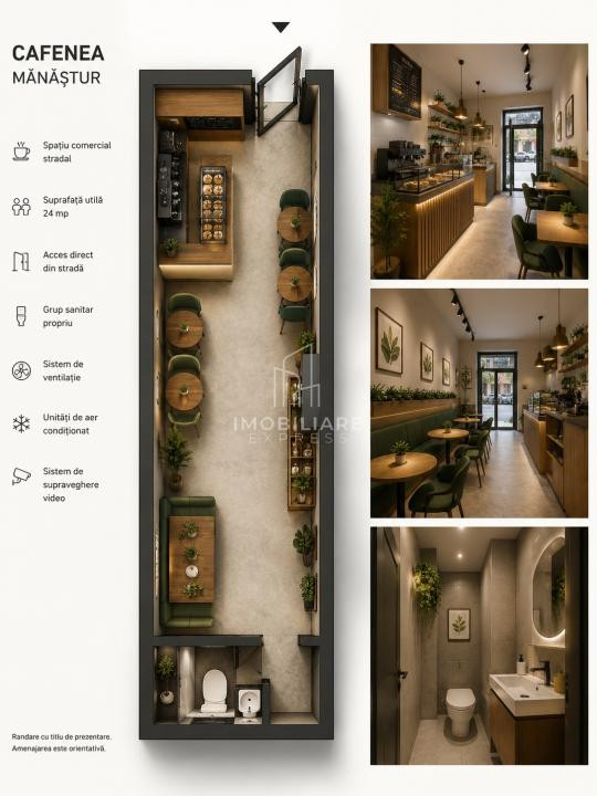 Spațiu comercial stradal de închiriat | Mănăștur 