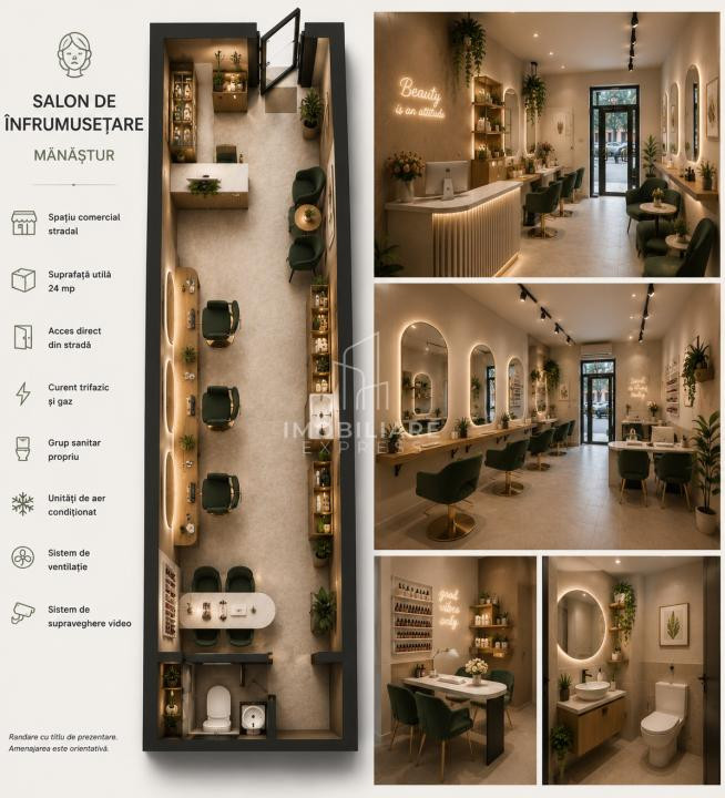 Spațiu comercial stradal de închiriat | Mănăștur 