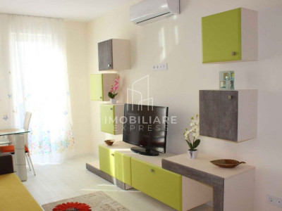 Apartament modern cu 2 dormitoare + living , bloc nou