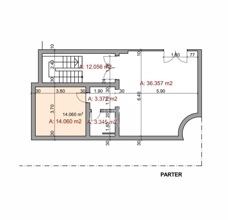 Spatiu comercial stradal  -Sens Giratoriu Marasti